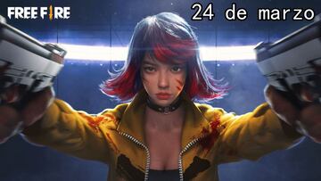 Free Fire: c車digos de recompensa gratis del 24 de marzo de 2021