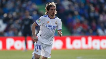 Modric, durante un partido del Real Madrid.