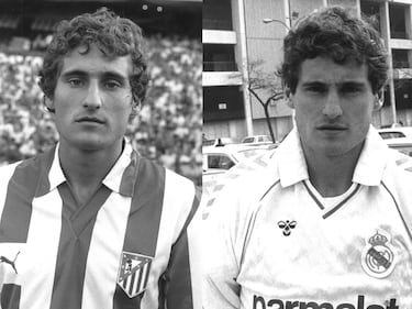 Jugó en el Altético de Madrid entre 1985 y 1987. Defendió la camiseta del Real Madrid desde 1987 hasta 1994.
 