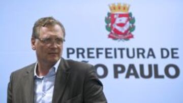 Valcke, durante la rueda de prensa en Sao Paulo.
