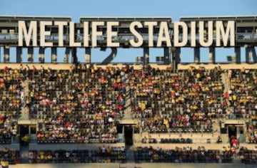 Los hinchas colombianos llenaron el Metlife