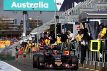 Carlos Sainz durante la clasificación del GP de Australia.