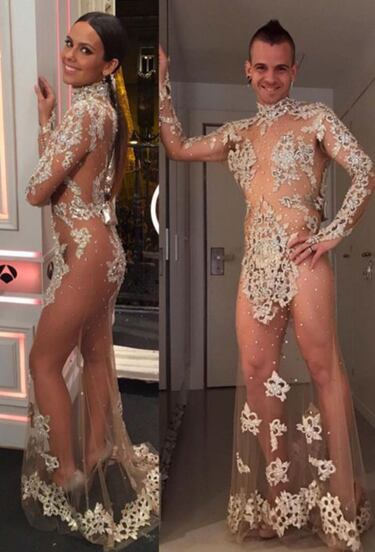 Dabiz Mu?oz cumple con la tradicin del vestido de Cristina Pedroche pero con truco