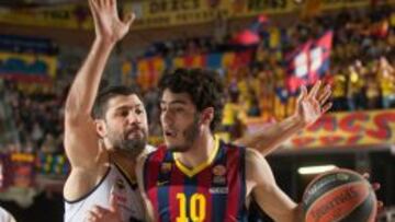 &Aacute;lex Abrines, durante un partido esta temporada.