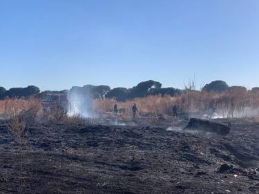 Arden los terrenos donde se construirá la nueva ciudad deportiva del Real Valladolid