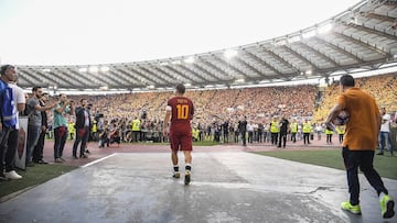 Totti quería fallar un penalti en su despedida con el Roma