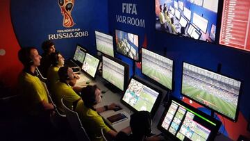 La foto de la sala del VAR que subió Sergio Ramos (España) para burlarse de Lucas Vázquez.