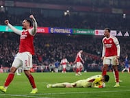 The centre-back was a surprise omission from Mikel Arteta’s lineup.