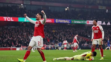 The centre-back was a surprise omission from Mikel Arteta’s lineup.