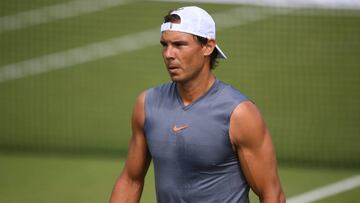 Nadal preparó con Nishikori su debut ante el japonés Sugita