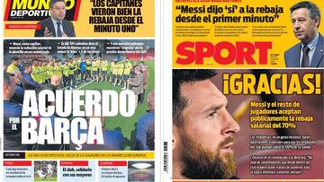 Aplauso de la prensa a los jugadores del Barça