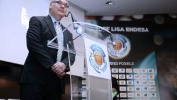 Roca, en la presentación de los playoffs de la Liga Endesa.
