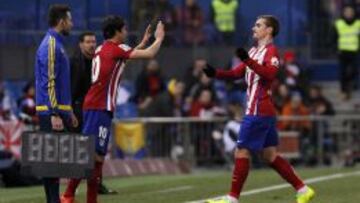 Griezmann dejó el sitio a Óliver.