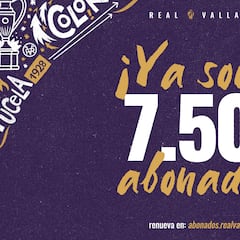 El Real Valladolid llega a los 7.500 abonados