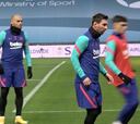 Messi se entrenó y apunta a la final contra el Athletic