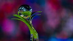   The Champion trophy during the game Pachuca vs Guadalajara, corresponding to first leg match of Finals of the Torneo Clausura Grita Mexico C22 of Liga BBVA MX Femenil, at Hidalgo Stadium, on May 20, 2022.

<br><br>

Trofeo de Campeon durante el partido Pachuca vs Guadalajara, correspondiente al partido de Ida de la Gran Final del Torneo Clausura Grita Mexico C22 de la Liga BBVA MX Femenil, en el Estadio Hidalgo, el 20 de Mayo de 2022.