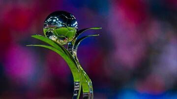   The Champion trophy during the game Pachuca vs Guadalajara, corresponding to first leg match of Finals of the Torneo Clausura Grita Mexico C22 of Liga BBVA MX Femenil, at Hidalgo Stadium, on May 20, 2022.

<br><br>

Trofeo de Campeon durante el partido Pachuca vs Guadalajara, correspondiente al partido de Ida de la Gran Final del Torneo Clausura Grita Mexico C22 de la Liga BBVA MX Femenil, en el Estadio Hidalgo, el 20 de Mayo de 2022.