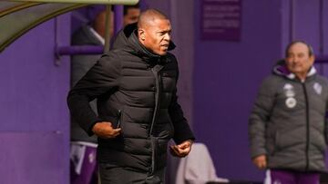 Baptista, en un partido del Real Valladolid Promesas.