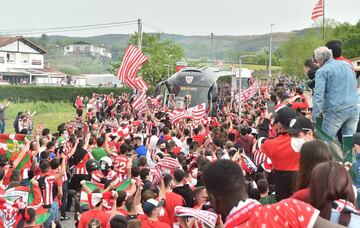 Así despidieron a los jugadores del Athletic en Lezama