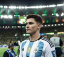 Julián Álvarez se apaga con Argentina