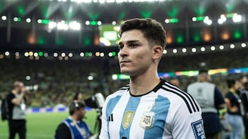 Julián Álvarez se apaga con Argentina