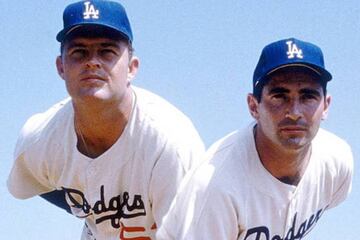 Don Drysdale y Sandy Koufax conformaron una de las parejas míticas en la historia de las Grandes Ligas.