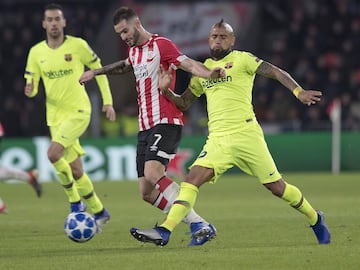 Gastón Pereiro y Arturo Vidal.