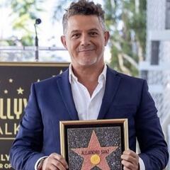 Alejandro Sanz estrena su estrella en el Paseo de la Fama