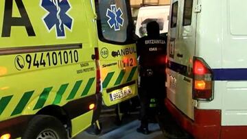 Las imágenes en la ambulancia del policía fallecido en Bilbao