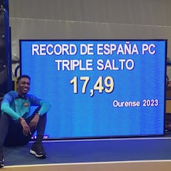 ‘Air Jordan’ Díaz batió el récord de triple salto en pista cubierta