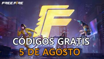free fire codigos gratis 5 agosto