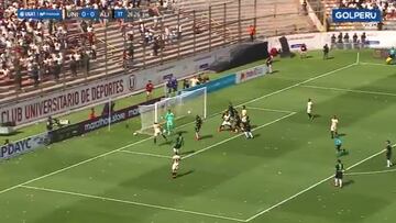 ¡Pura garra Aldo Corzo! Universitario abre el clásico peruano y se cae el Monumental