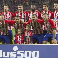 Simeone usó a cinco canteranos en el once ante el Real Madrid