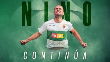 Oficial: Nino renueva una temporada m¨¢s con el Elche