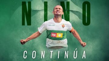 Oficial: Nino renueva una temporada más con el Elche