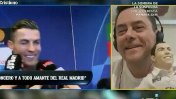 El cariñoso mensaje de Cristiano en zona mixta para... ¡Roncero!