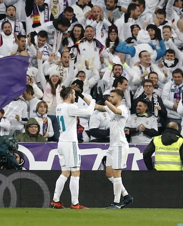 Mayoral and Bale celebrate.