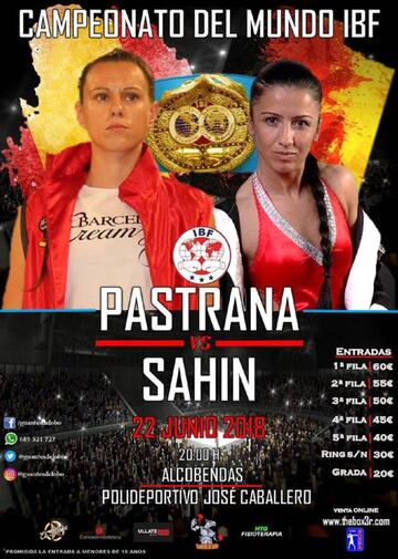 Cartel promocional del Mundial entre Pastrana y Sahin.