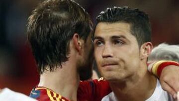 Cristiano, con Sergio Ramos en las semis.