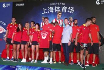 El Atlético de Madrid en Shanghái.