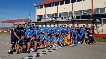 15/05/19 JORNADA DE CONVIVENCIA DEL MALAGA CF EN EL KARTING DE CAMPILLOS EQUIPO FORMACION PANORAMICA