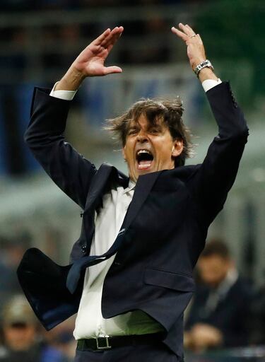 Simone Inzaghi, entrenador del Inter de Milán.