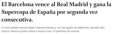 La prensa internacional, sobre el Clásico: “Xabi demostró que merece más tiempo”