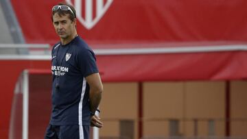 Lopetegui, en un entrenamiento.