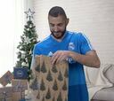 La reacción de Benzema al conocer su regalo del amigo secreto