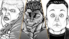 El manga más polémico del año: ‘Baki’ cruza todas las líneas con una escena de sexo entre Yujiro, Donald Trump y Elon Musk