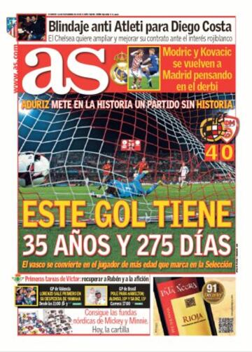 Las portadas de AS de noviembre