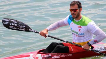 Saúl Craviotto, en su K1.