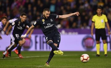 1-2. Karim Benzema marcó de penalti el segundo gol.