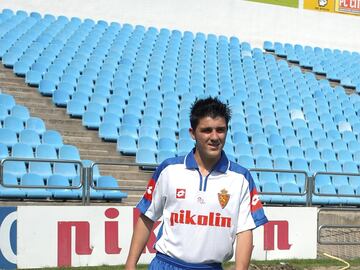 David Villa fichó por el Real Zaragoza en la temporada 2003-2004.
